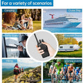 Walkie Talkies Long Range Rechargeable - 2 Pack, 16CH 2-Way Radio with LED Light & Earpieces, VOX Hands-Free, Range up to 4KM - Communication, Audio - Dicrodelights