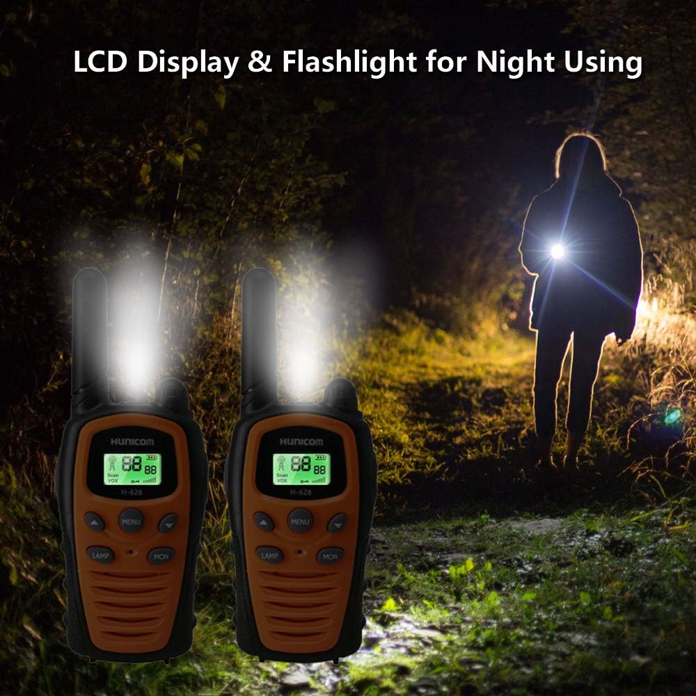 Walkie Talkies for Adults Long Range with Flashlight and VOX Hands-Free - Set, Audio Wireless Communication - Dicrodelights