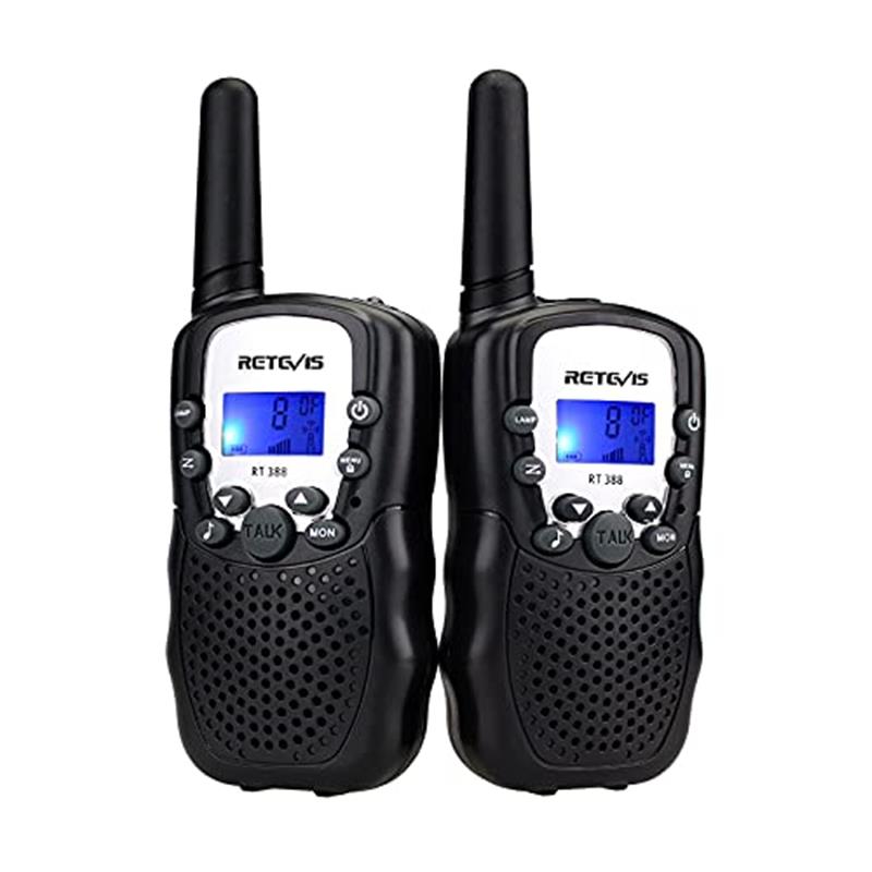 Reevis RT388 Kids Walkie Talkies, Long Range 8CH Toy Gifts, LED Flashlight, 1 Pair, Sky Blue - Audio, Birthday Communication - Dicrodelights