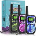 Upgraded 3-Pack Walkie Talkies for Kids – 8 Channels, Long-Range 3KM, Camouflage 2-Way Radios with Flashlight & LCD, Fun Outdoor Toys Audio Indoors Set - Dicrodelights