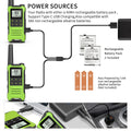 2pcs Baofeng F22 Mini Walkie Talkies - Long Range, Waterproof, Rechargeable, Kids Two-Way Radio with Type-C Charging for Camping & Outdoor Adventures - Dicrodelights