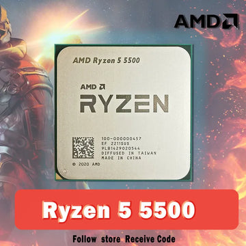 AMD Ryzen 5 5500 6-Core 12-Thread Desktop Processor | 3.6 GHz Base Clock | Socket AM4 | 7nm Zen 3 Architecture - Dicrodelights