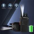 Long-Range Walkie Talkies for Adults - 16-Channel Rechargeable 2-Way Radios with Earpieces, Flashlight & USB Charger (2 Pack) - Audio, Communication Security - Dicrodelights