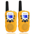 Reevis RT388 Kids Walkie Talkies, Long Range 8CH Toy Gifts, LED Flashlight, 1 Pair, Sky Blue - Audio, Birthday Communication - Dicrodelights