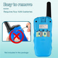 Reevis RT388 Kids Walkie Talkies, Long Range 8CH Toy Gifts, LED Flashlight, 1 Pair, Sky Blue - Audio, Birthday Communication - Dicrodelights