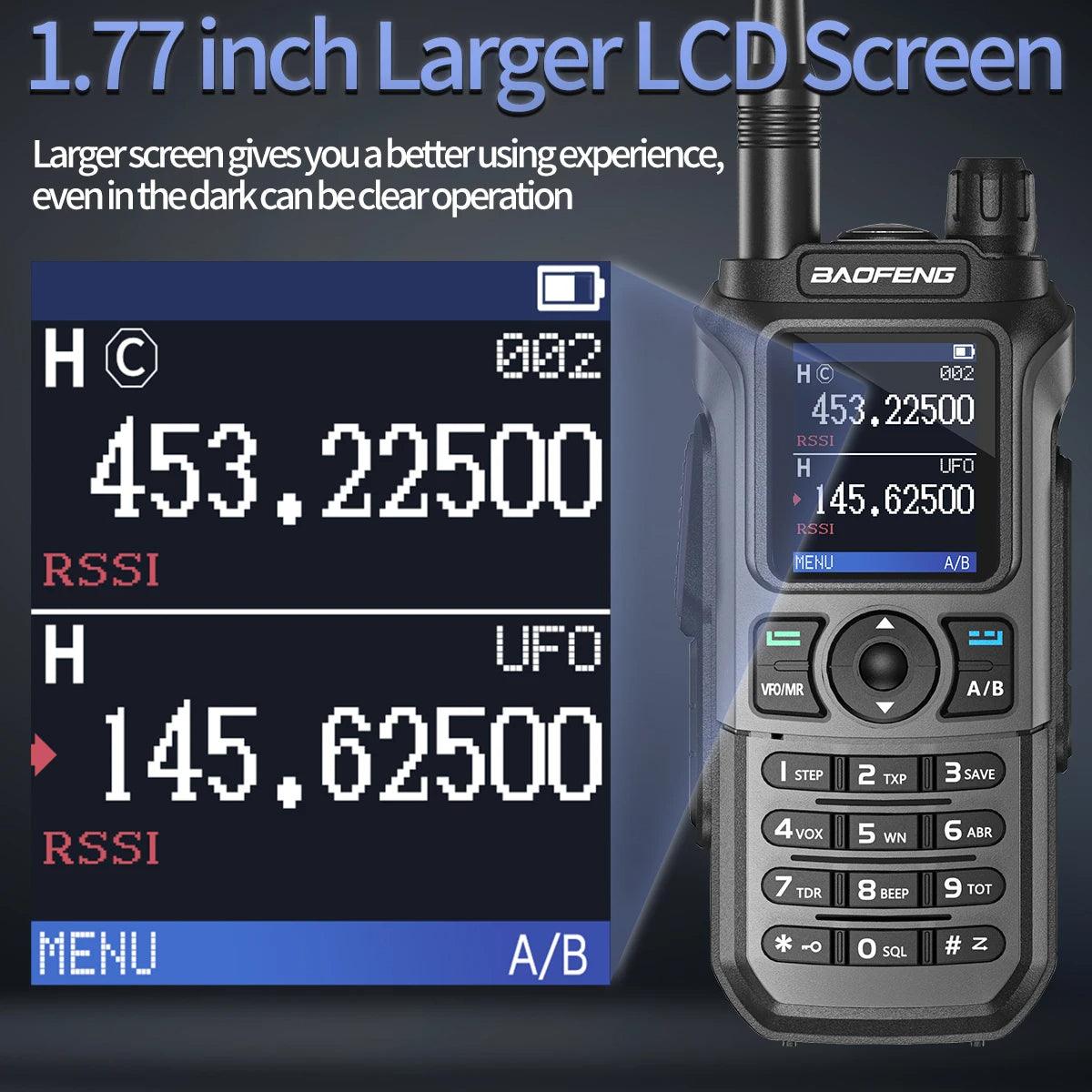Baofeng UV-21 Pro v2 Walkie Talkie Grey - Dicrodelights