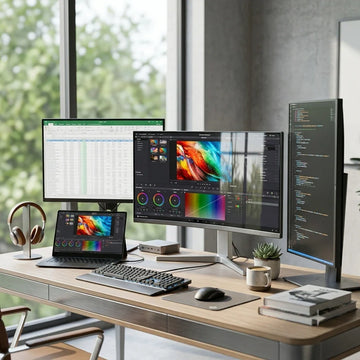 High-resolution computer monitors and displays for work, gaming, and productivity