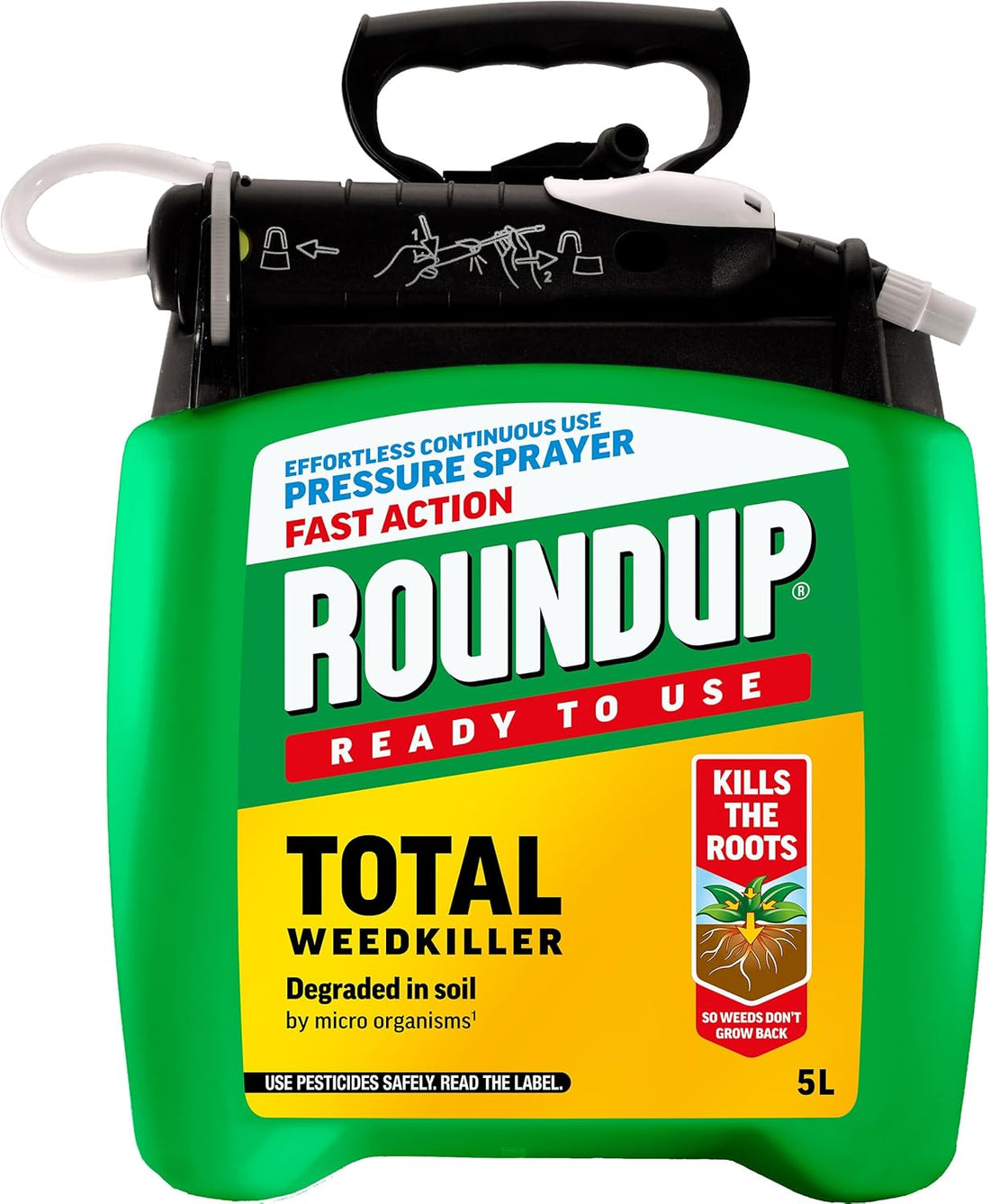Roundup Weedkiller 5L Pump Spray Fast Action Formula