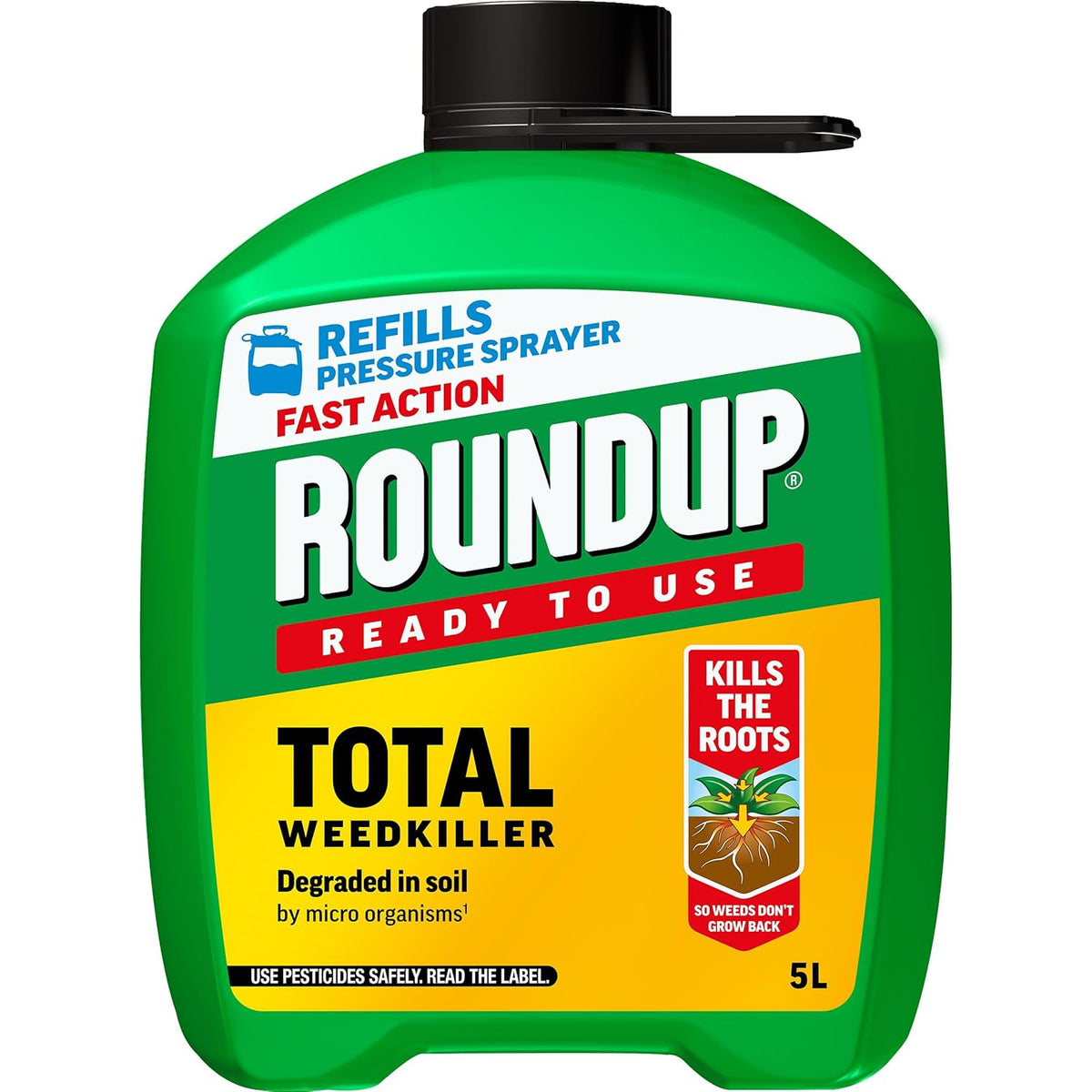 Roundup Pump N Go Weed Killer 5L Fast Action Refill