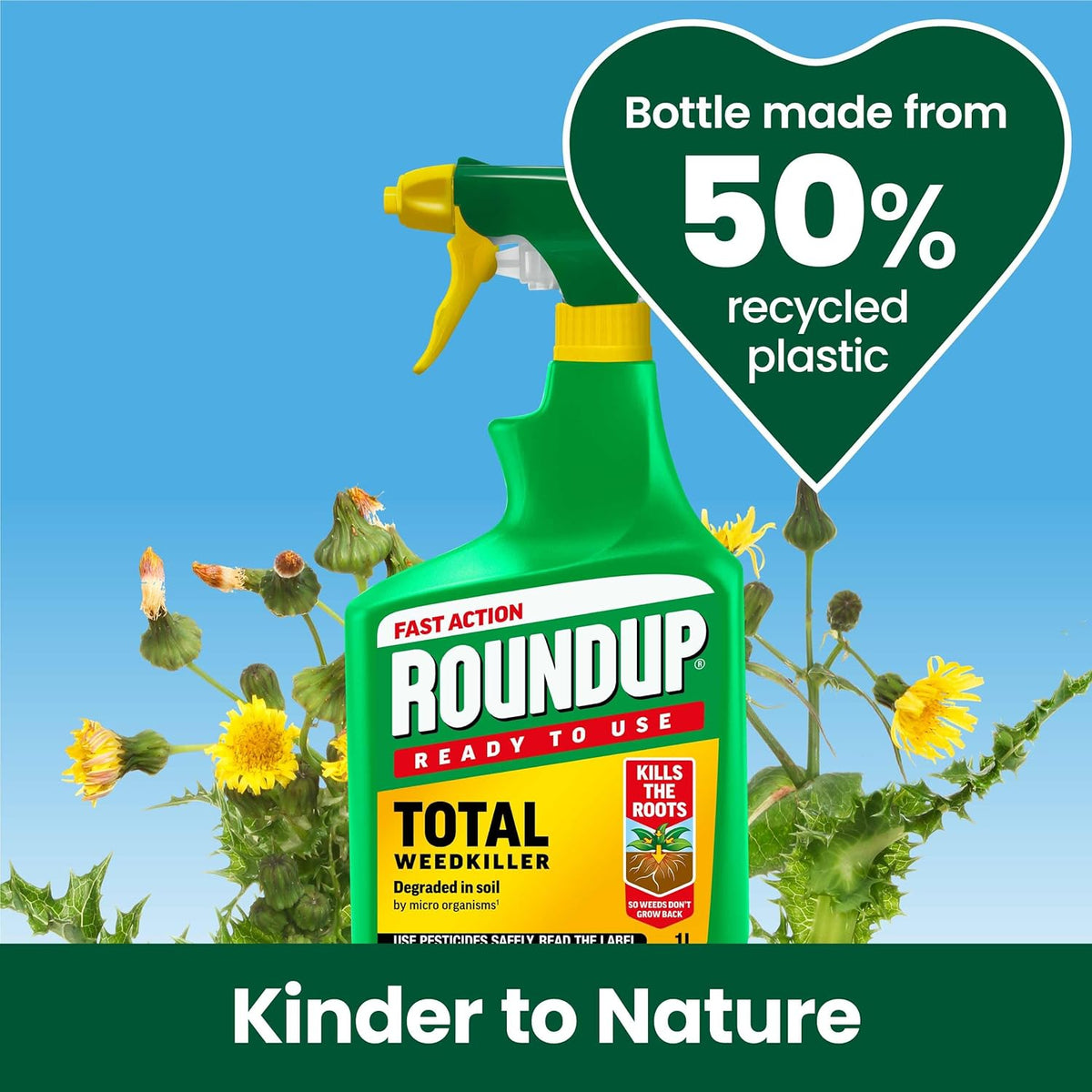 Buy Roundup Fast Action Weed Killer 1 Litre Spray