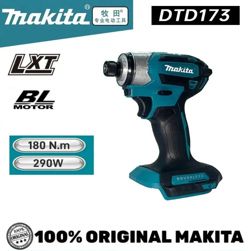 Makita DTD173 Brushless Cordless Impact Driver Drill 18V Battery Power Tool Only tool