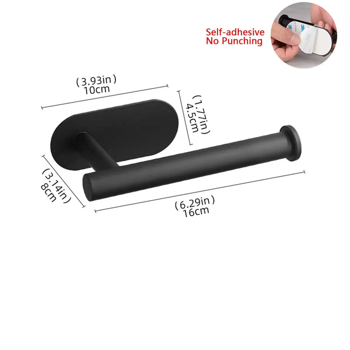 Aluminium Wall Mounted Toilet Roll Holder and Shelf Options Blue