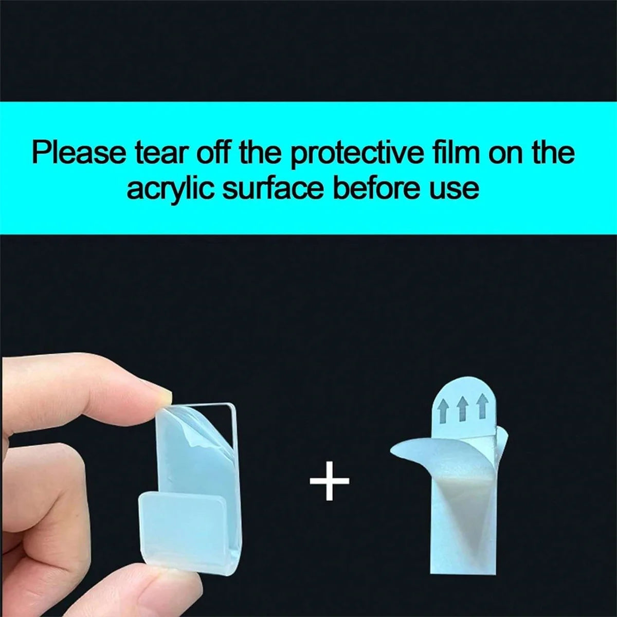 Acrylic Record Holder with Adhesive Backing in Multipacks