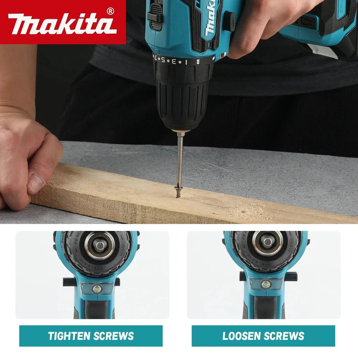 Makita DDF485 18V Cordless Drill Driver Brushless 40Nm