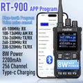 Radtel RT-900 8W Full band Ham Radio Walkie Talkie 256CH Air Band Two Way Radio Station Aviation NOAA Police Marine River PTT - Dicrodelights