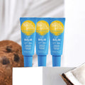 BONDI SANDS LIP BALM SPF50+ COCONUT 10g, Provides UVA+UVB Protection, with Shea Butter, Jojoba Oil, and Vitamin E, Vegan + UNITED KINGDOM 10g - 3 packs
