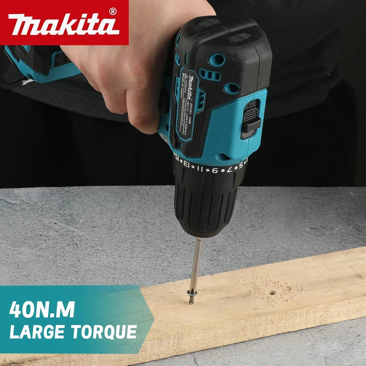 Makita DDF485 18V Cordless Drill Driver Brushless 40Nm