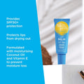 BONDI SANDS LIP BALM SPF50+ COCONUT 10g, Provides UVA+UVB Protection, with Shea Butter, Jojoba Oil, and Vitamin E, Vegan +