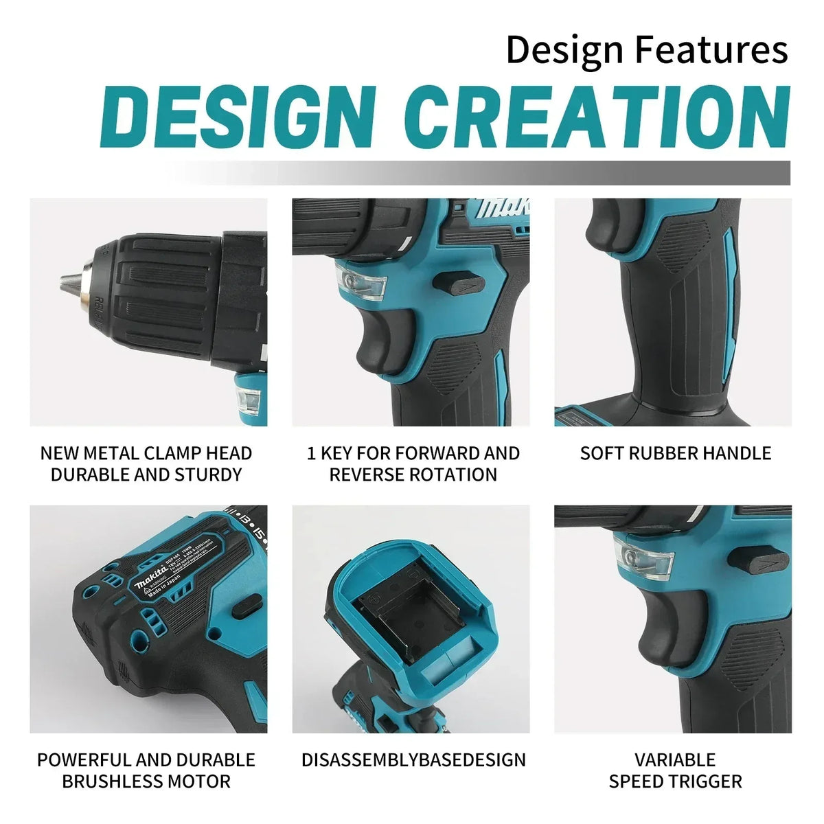 Makita DDF485 18V Cordless Drill Driver Brushless 40Nm