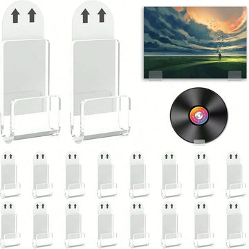 Acrylic Record Holder with Adhesive Backing in Multipacks