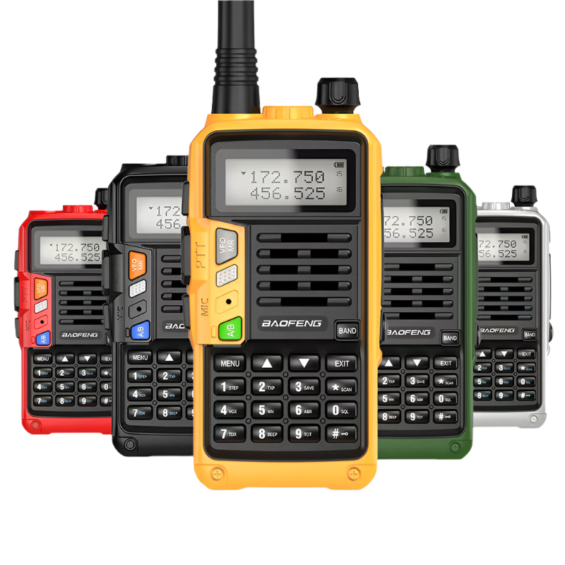 BAOFENG UV-S9 Plus V2 10W Walkie Talkie - 16 KM Long Range, Dual Band Transceiver with USB Charger, Waterproof