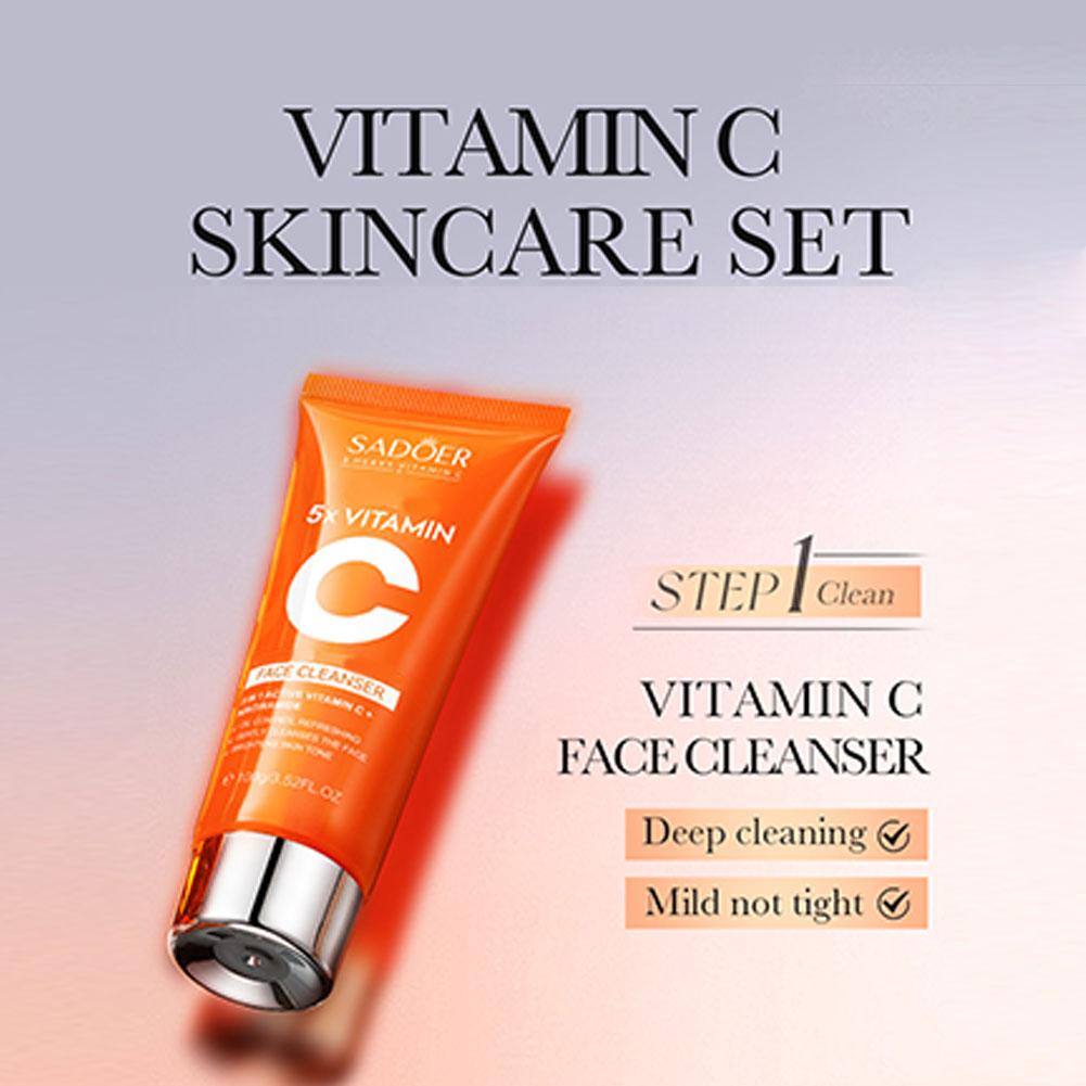 5-Step Vitamin C Korean Skincare Set – Buy Complete Anti-Aging & Hydrating Face Care Kit for Bright, Smooth Skin