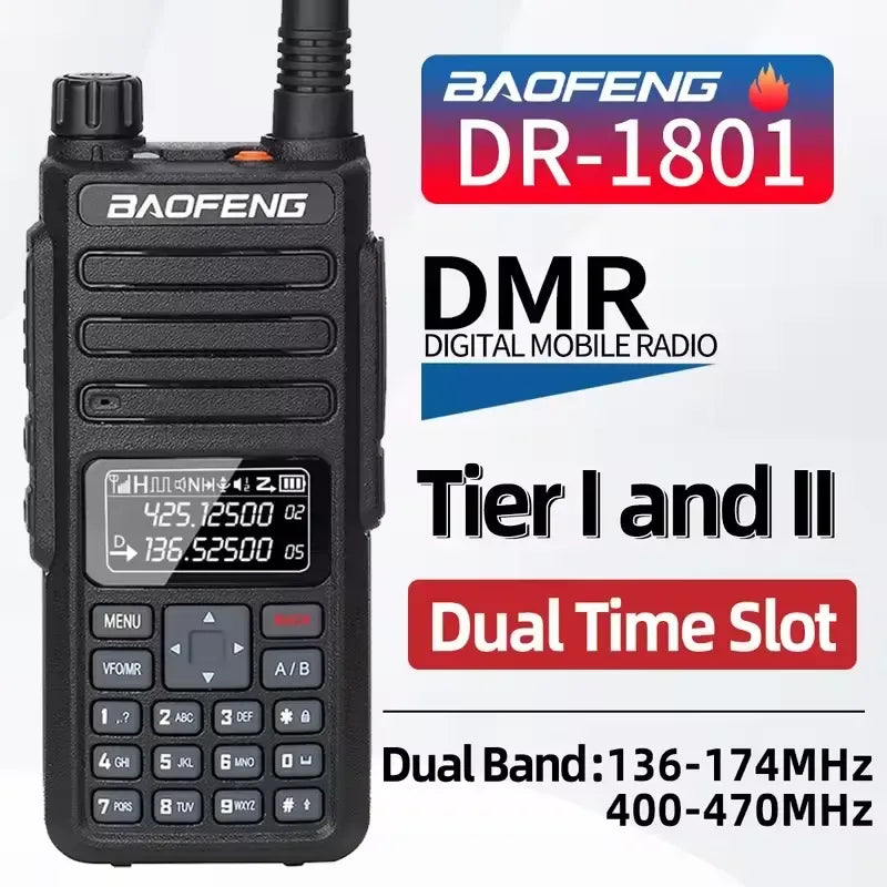 Baofeng DR-1801 Long Range DMR Dual Band Radio DR-1801