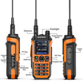 Baofeng UV-21 Pro v2 Walkie Talkie Orange - Dicrodelights