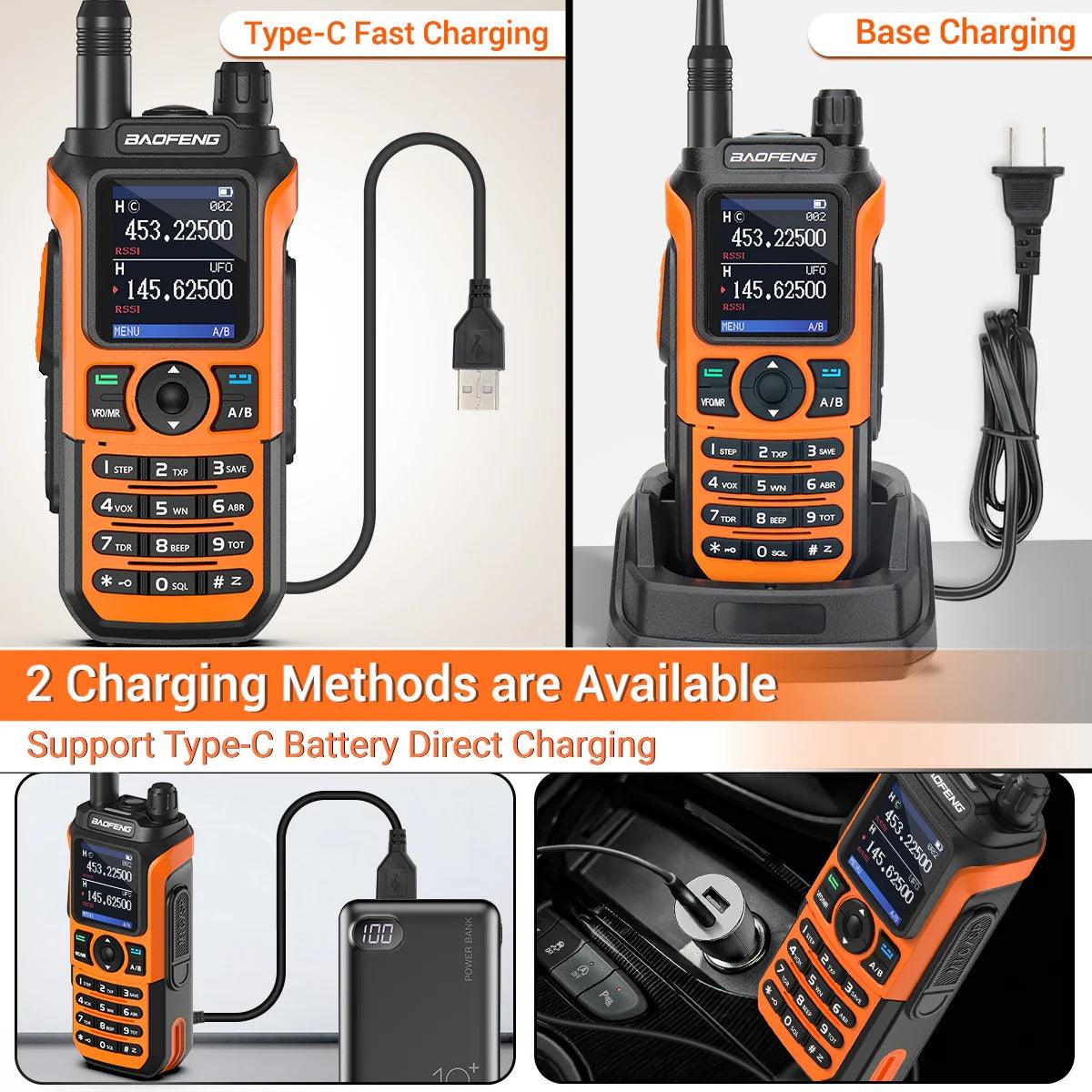 Baofeng UV-21 Pro v2 Walkie Talkie Orange - Dicrodelights
