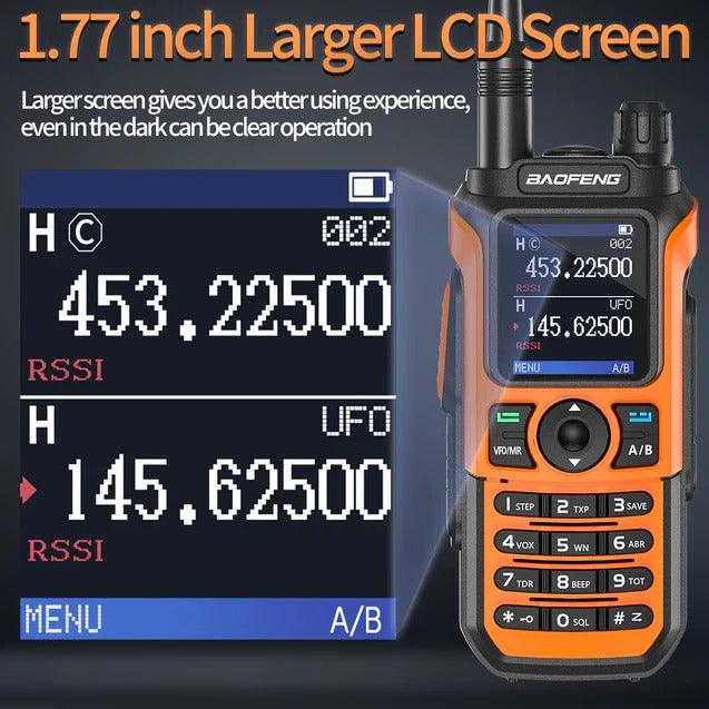 Baofeng UV-21 Pro v2 Walkie Talkie Orange - Dicrodelights