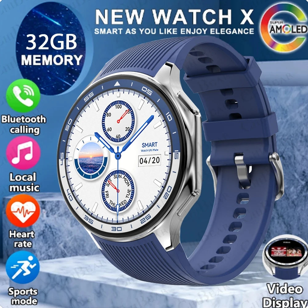 Bluetooth Call AMOLED Smartwatch for Men Waterproof