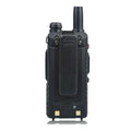 Black walkie talkie on a white background