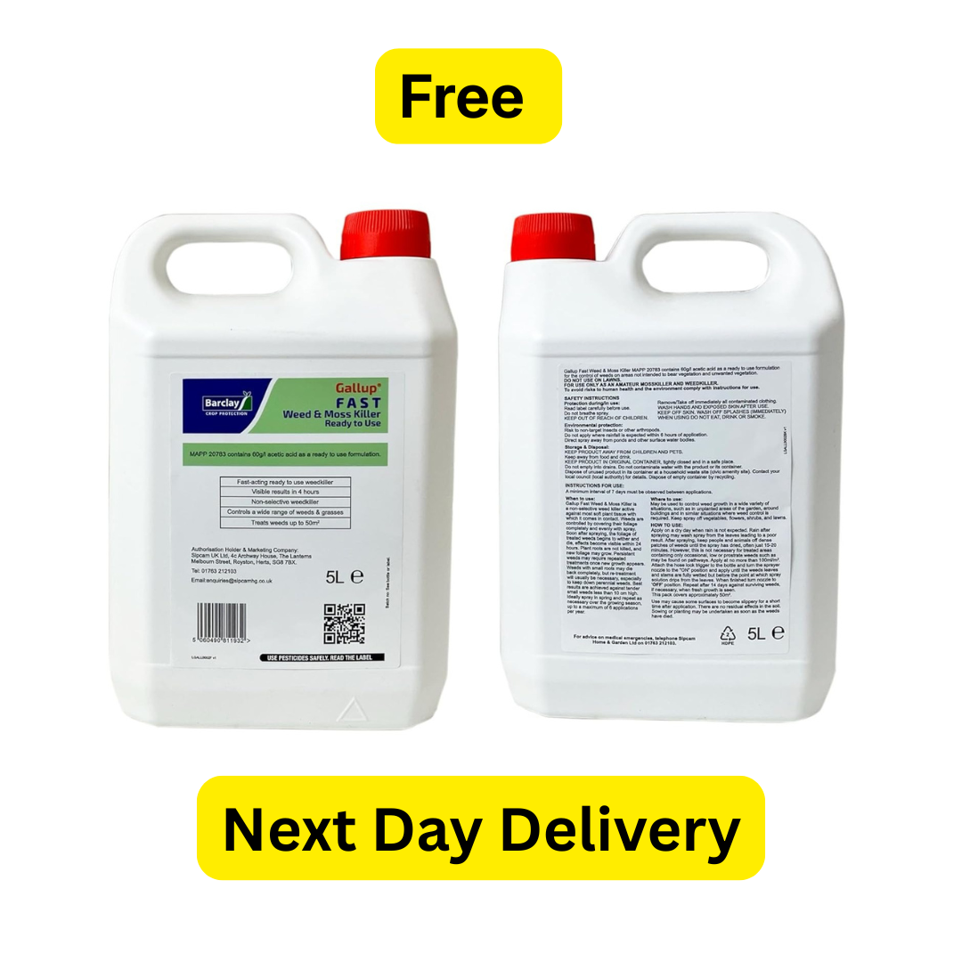 Gallup Fast-Acting Weed & Moss Killer 5L RTU | Visible Results in 24 Hours