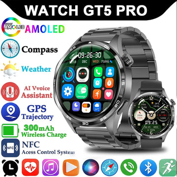 GT5 Pro AMOLED GPS Smartwatch with Bluetooth Calling