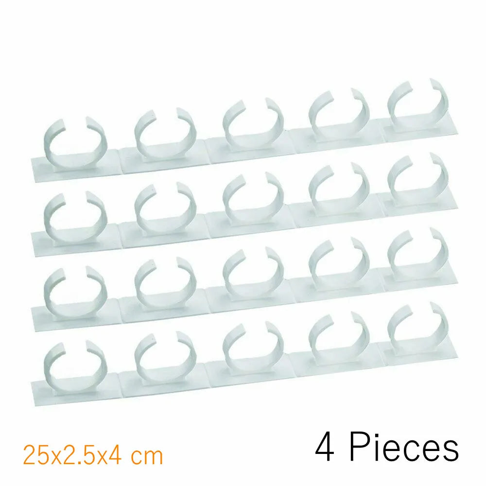 1/4 Pcs Wall Mount Home Kitchen Storage Rack Ingredient Spice Plastic Clip Rack Organizer Accessories Jars Spice Holder Tools 4pcs 5-tier