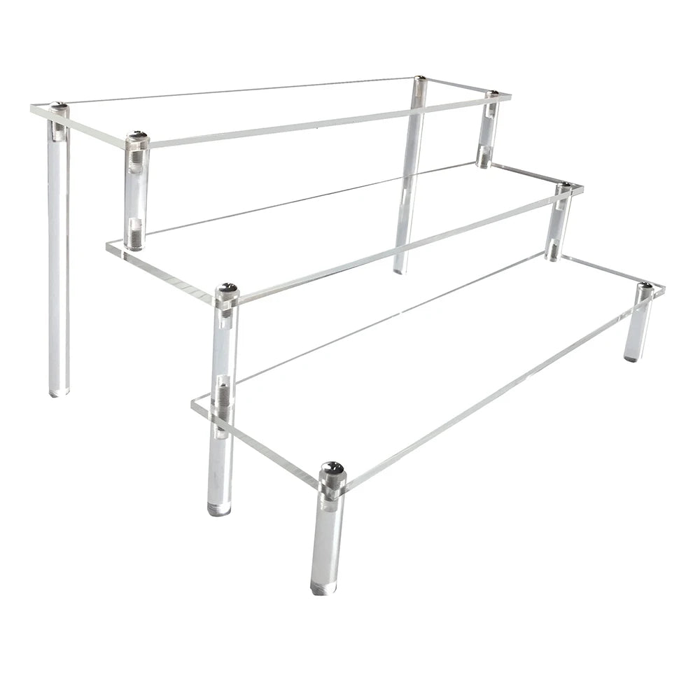 Display Riser Stand for Figures in Clear, Black or Wood Effect