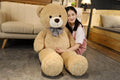 Giant 105cm Soft Teddy Bear Plush Toys White&Pink&Brown Bear Super Big Hugging Pillow Animal Cushion Children Birthday Gift
