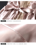 Kimono & Robe Nightgown Female 100% Silk Two-piece Set Sleepwear New Silk Pajamas Women Pyjamas Female Summer Sexy Nightdres