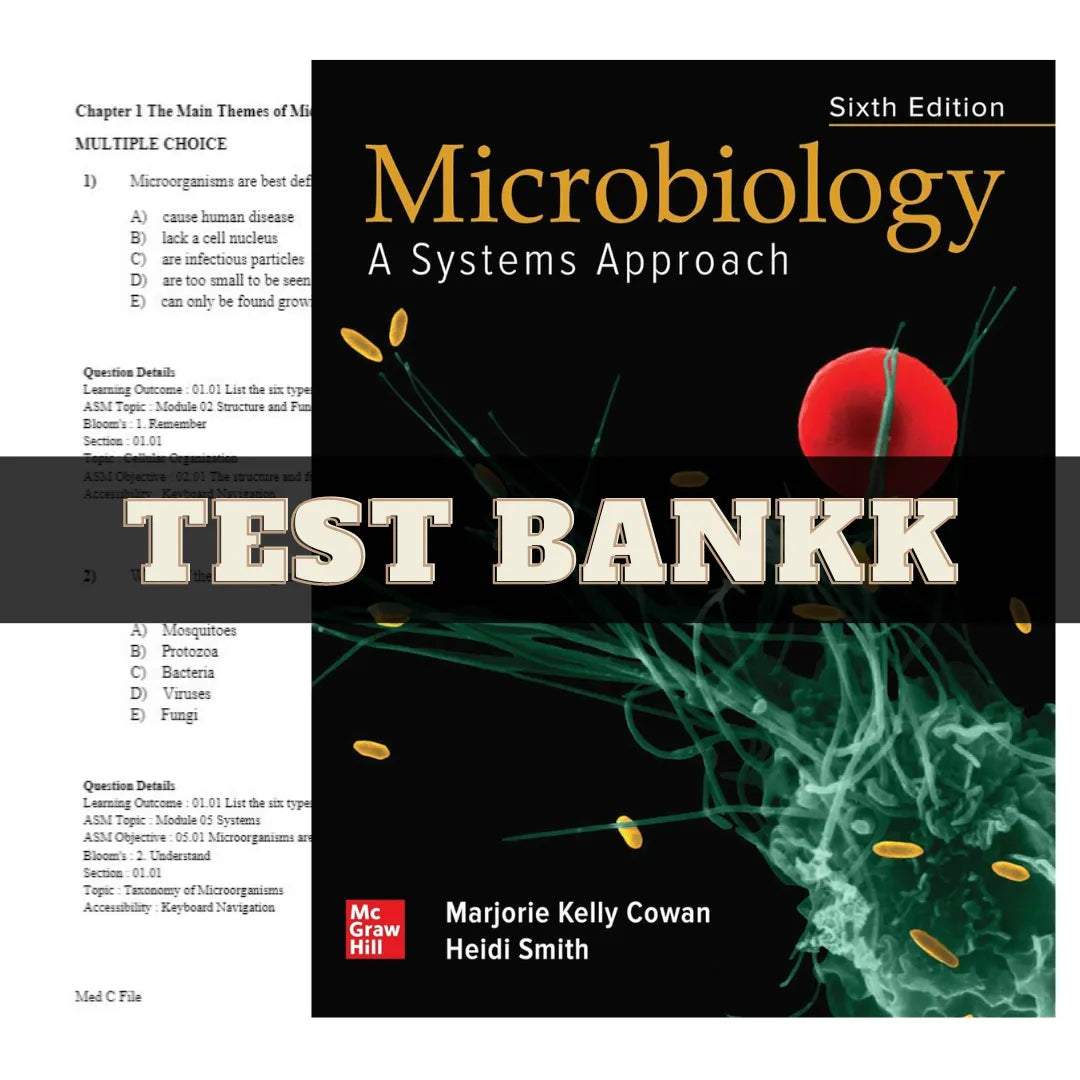 Microbiology: A Systems Approach 6th Edition by Cowan | Test Bank
