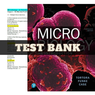 Microbiology: An Introduction 13th Edition by Tortora | Test Bank