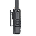 Black walkie talkie on a white background