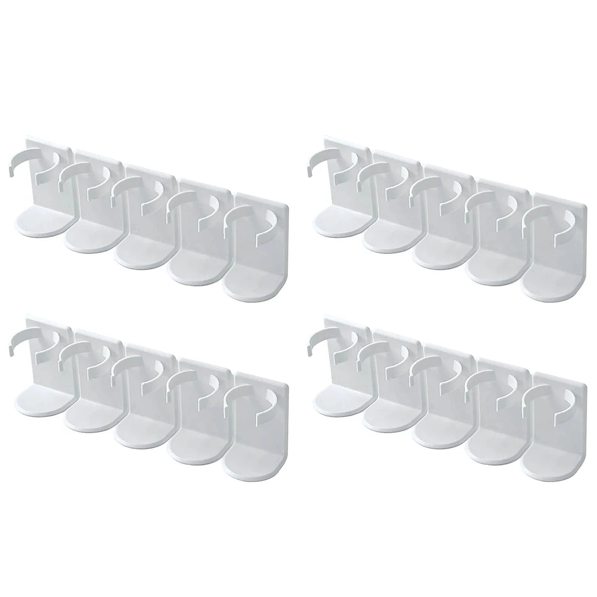 Adjustable Storage Rack Wall Mounted Spice Jar Holder Organizer Space-saving No Drilling Required For Household Kitchen Bathroom 4PCS