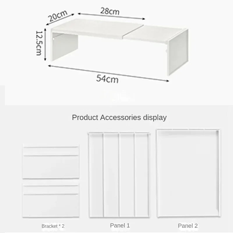 Kitchen Cupboard Shelf for Tidy Dish and Spice Storage