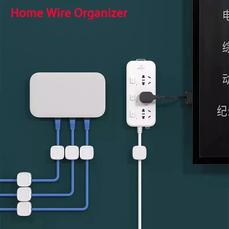 Adhesive Magnetic Cable Holders for Desk Charging Leads