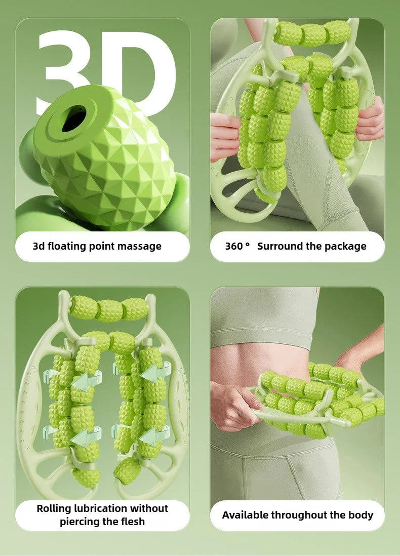 Newest 29/23 Wheel Annular Leg Clamp Massager Body Slimming Roller Massager Anti-cellulite Massage for Body Massager Relax