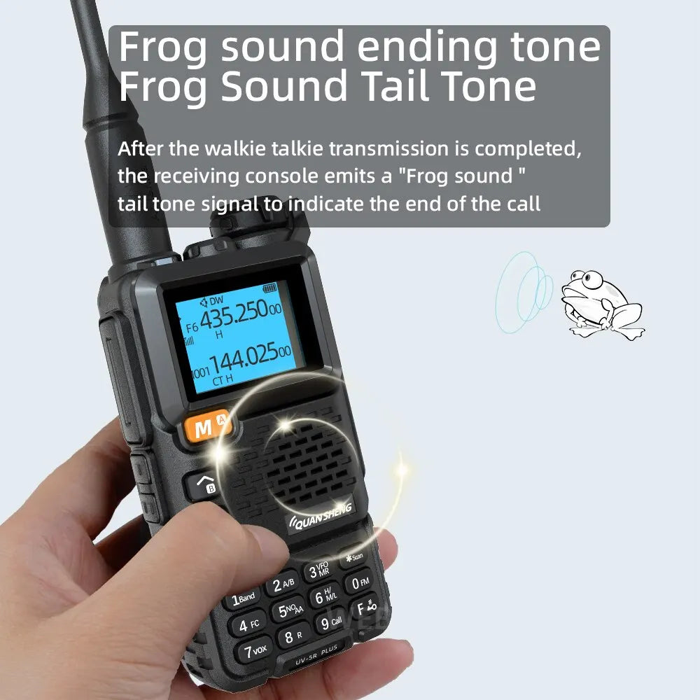 Quansheng UV-5R Plus Dual Band Walkie Talkie – Long Range VHF/UHF Two-Way Radio with NOAA & FM - Dicrodelights