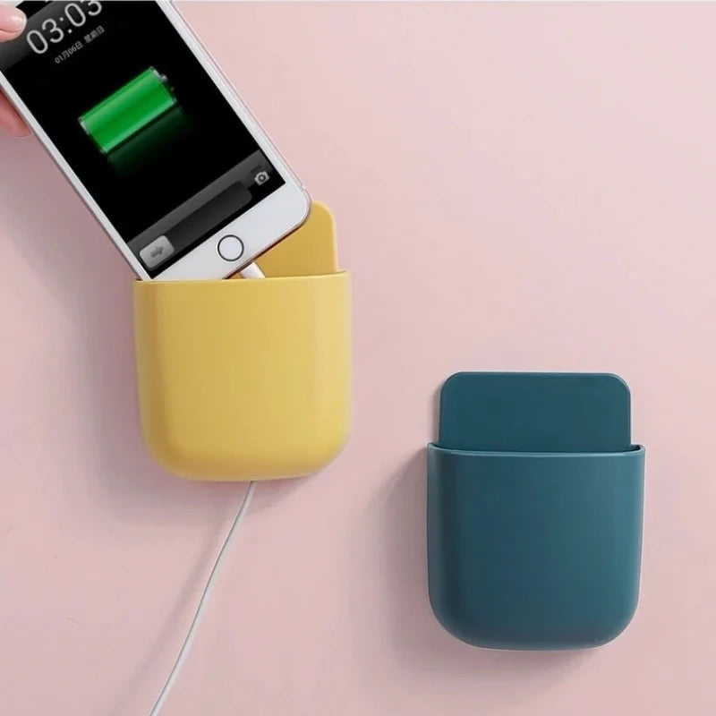 PVC Adhesive Remote Control Holder for Bedside Phone Storage