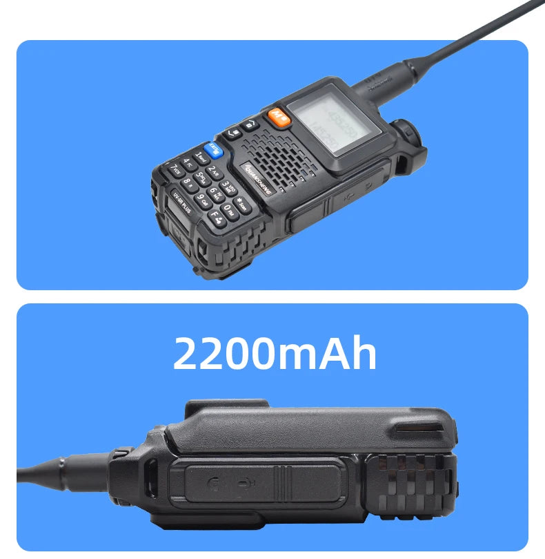 Quansheng UV-5R Plus Dual Band Walkie Talkie – Long Range UHF/VHF Two-Way Radio with NOAA Weather - Dicrodelights