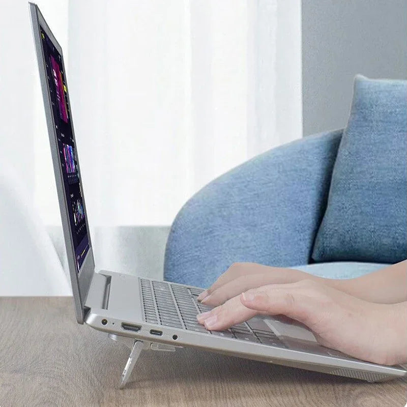 Self Adhesive Folding Laptop Feet for Adjustable Desk Use