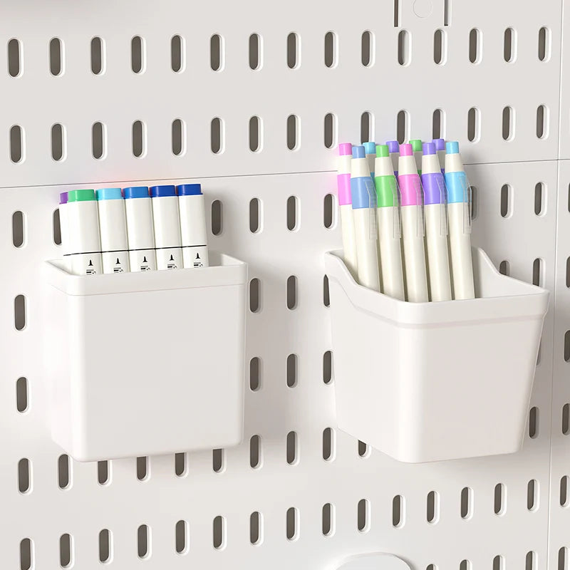 Neat Plastic Pegboard Desk Organizer with Multiple Accessories for Home Office, Craft Room and Garage Display